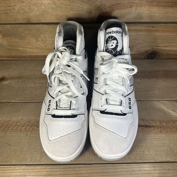 NEW Mens Size 10 D - New Balance 650R Angora Pack White Black Sneakers BB650RWH main image 6